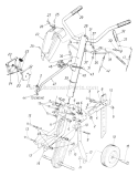Page B Diagram and Parts List for 213-390-401 1993 Yard Man Tiller